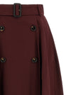 Burberry Gabardine Trench Coat Skirt