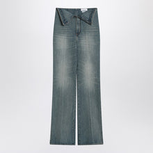  Alexander McQueen Flared jeans with turn-ups at the waist