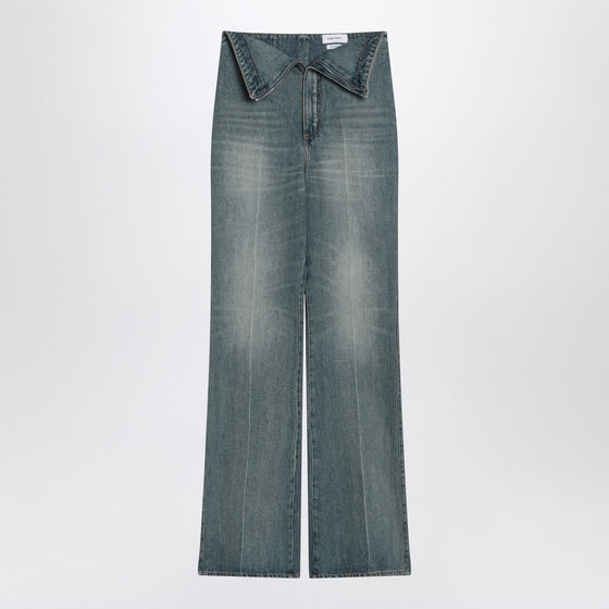 Alexander McQueen Flared jeans with turn-ups at the waist