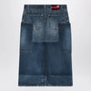 GUCCI Patchwork blue skirt in denim