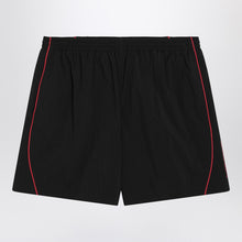  Balenciaga Black technical fabric short with logo