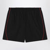 Balenciaga Black technical fabric short with logo