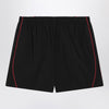 Balenciaga Black technical fabric short with logo
