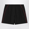 Balenciaga Black technical fabric short with logo