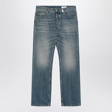  Alexander McQueen Faded blue jeans