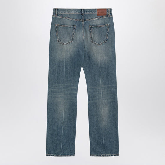Alexander McQueen Faded blue jeans