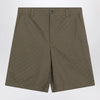 GUCCI Forest green Bermuda shorts in GG fabric