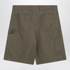 GUCCI Forest green Bermuda shorts in GG fabric