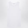 Alexander McQueen White cotton tank top