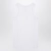 Alexander McQueen White cotton tank top