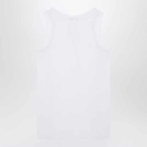 Alexander McQueen White cotton tank top