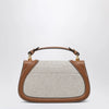 GUCCI Blondie medium minus bag in fabric and brown leather