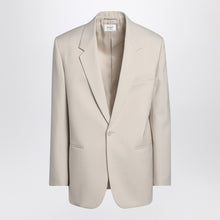  Saint Laurent Light beige single-breasted wool jacket
