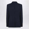GUCCI Double-breasted blue jacket in cotton