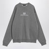 Balenciaga Grey cotton sweater with logo