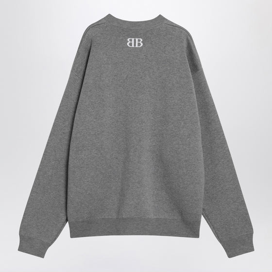 Balenciaga Grey cotton sweater with logo