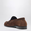 Saint Laurent Le Loafer Dark Havana suede loafers