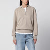 Róhe Stone Mélange Wool and Cashmere Polo Shirt