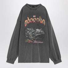  Balenciaga Black washed over Tbilisi T-shirt