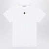 Alexander McQueen White T-shirt with Skull embroidery