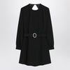 Saint Laurent Black mini dress with belt
