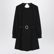  Saint Laurent Black mini dress with belt