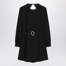  Saint Laurent Black mini dress with belt