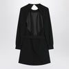 Saint Laurent Black mini dress with belt