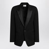 Saint Laurent Black grain de poudre tuxedo jacket