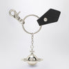 Vivienne Westwood 3D Orb black metal key ring