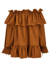Saint Laurent Flounces Mini Dress