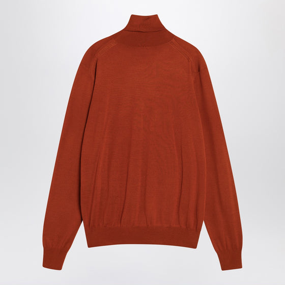 Saint Laurent Red turtleneck sweater in wool