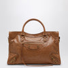 Balenciaga Le City medium bag in camel/antique gold