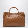 Balenciaga Le City medium bag in camel/antique gold