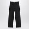 Saint Laurent Black Carrot-Fit jeans with a washed effect