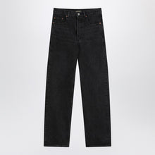  Saint Laurent Black Carrot-Fit jeans with a washed effect