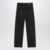 Saint Laurent Black Carrot-Fit jeans with a washed effect