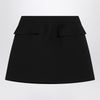 Alexander McQueen Black wool mini skirt