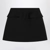 Alexander McQueen Black wool mini skirt