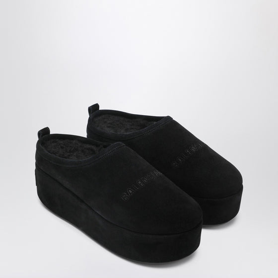 Balenciaga Alaska Soft black platform clogs