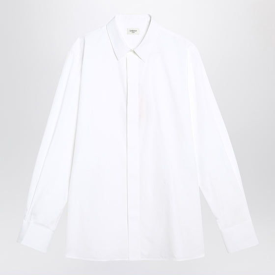 Saint Laurent White Cassandre shirt in cotton