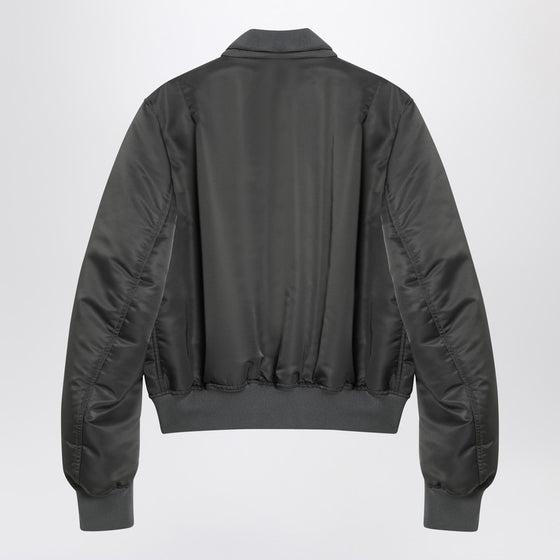Alexander McQueen Grey zipped bomber jacket
