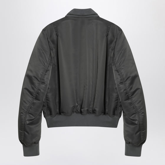 Alexander McQueen Grey zipped bomber jacket
