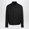 GUCCI Black cotton twill jacket with Web detail