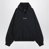 Balenciaga Faded black polo hoodie