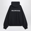 Balenciaga Faded black polo hoodie