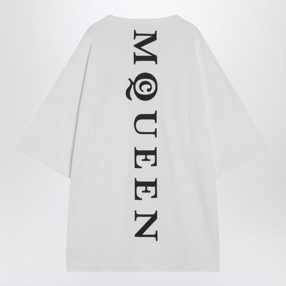 Alexander McQueen White oversized t-shirt with logo