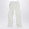 Alexander McQueen White denim trousers