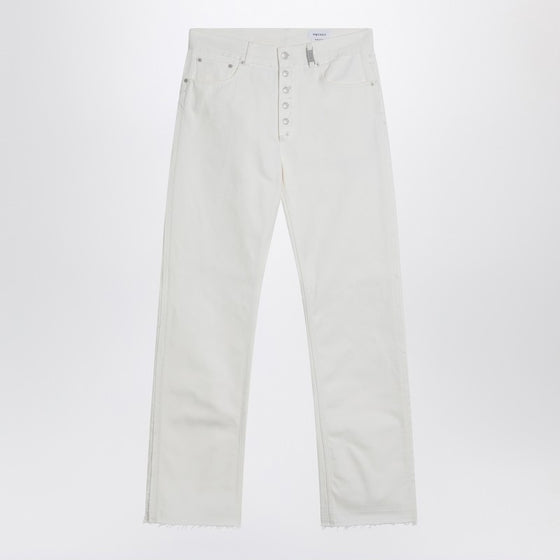 Alexander McQueen White denim trousers