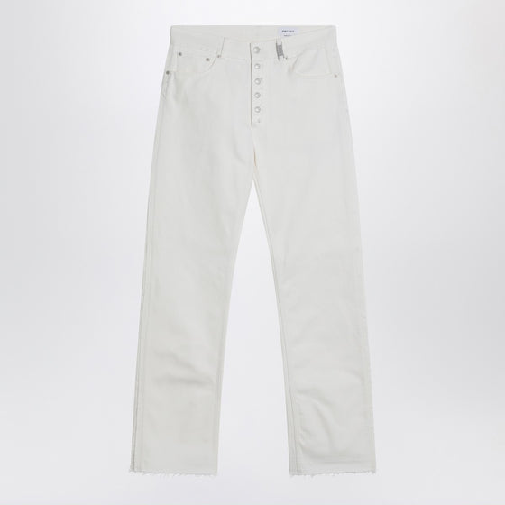 Alexander McQueen White denim trousers